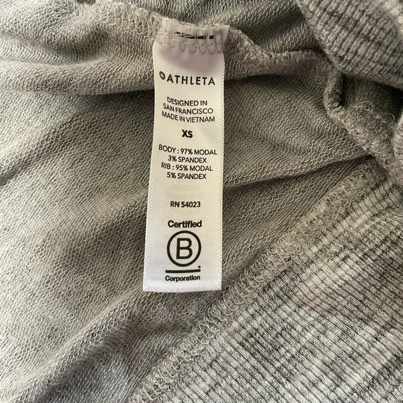 Athleta Womens light Gray Size Xtra Small Open Front Long Sleeve Cardigan - Picture 13 of 14